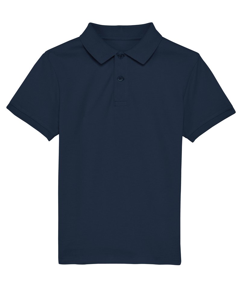 Mini Sprinter Kids Polo (Stpk908) in French Navy by StanleyStella — Custom branded clothing by Print Press, featuring premium embroidery produced in our specialist print lab in the UK.