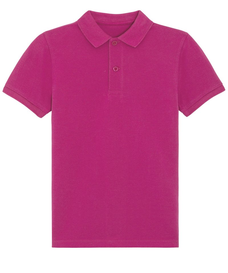 Mini Sprinter Kids Polo (Stpk908) in Orchid Flower by StanleyStella — Custom branded clothing by Print Press, featuring premium embroidery produced in our specialist print lab in the UK.