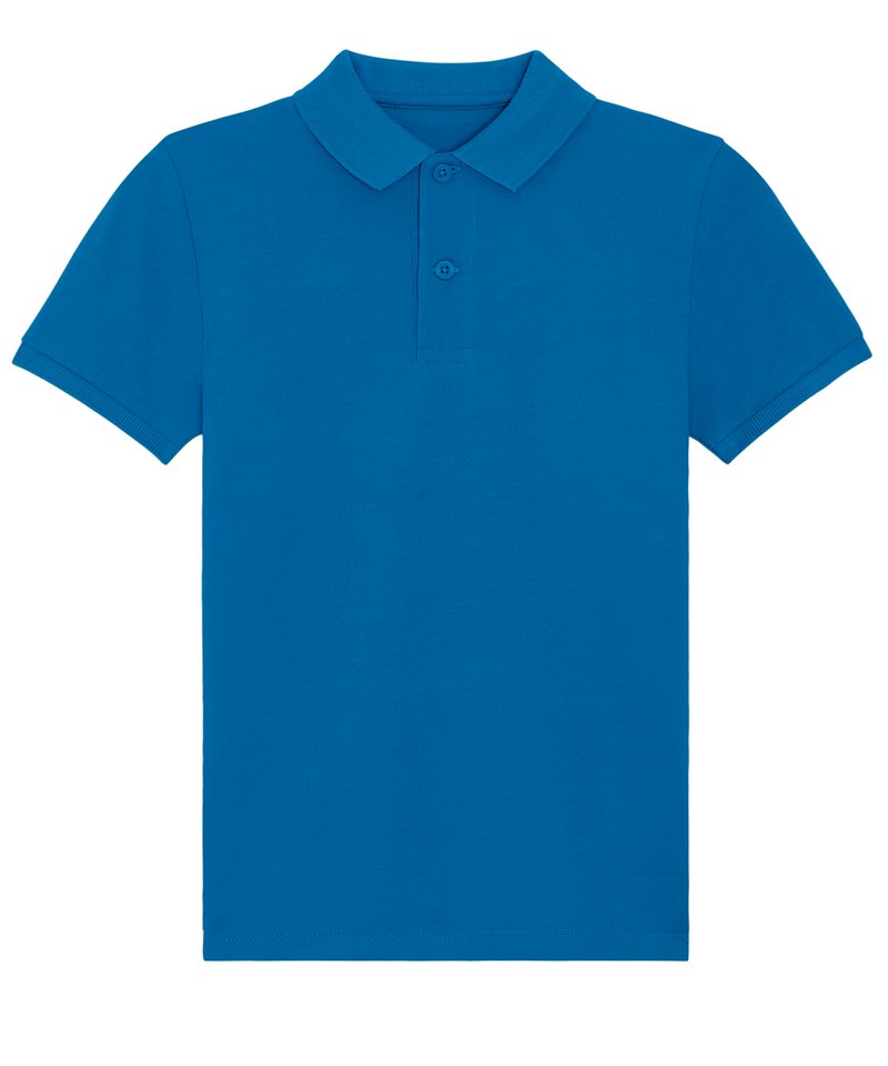 Mini Sprinter Kids Polo (Stpk908) in Royal Blue by StanleyStella — Custom branded clothing by Print Press, featuring premium embroidery produced in our specialist print lab in the UK.