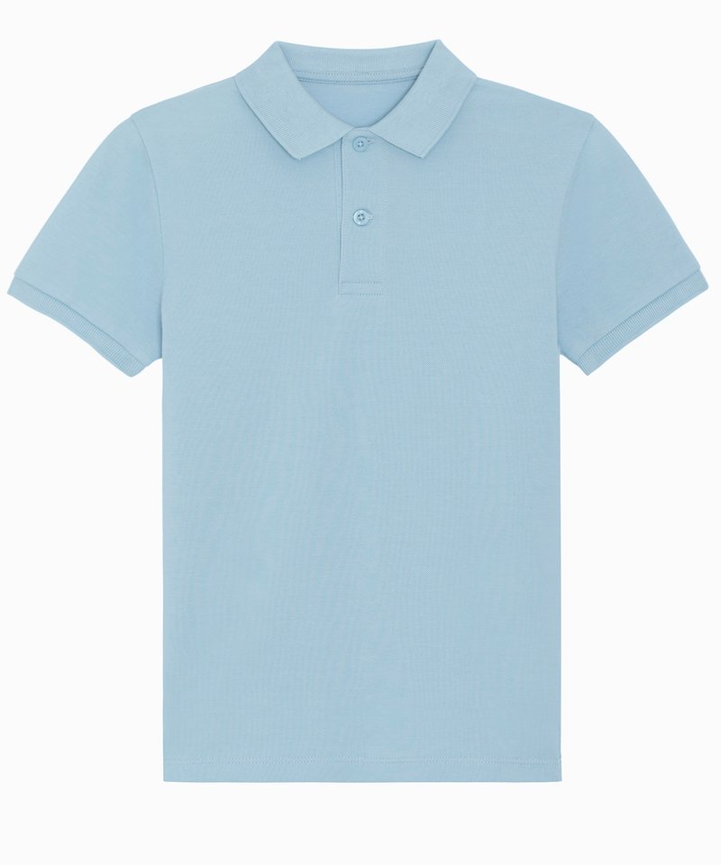 Mini Sprinter Kids Polo (Stpk908) in Sky Blue by StanleyStella — Custom branded clothing by Print Press, featuring premium embroidery produced in our specialist print lab in the UK.