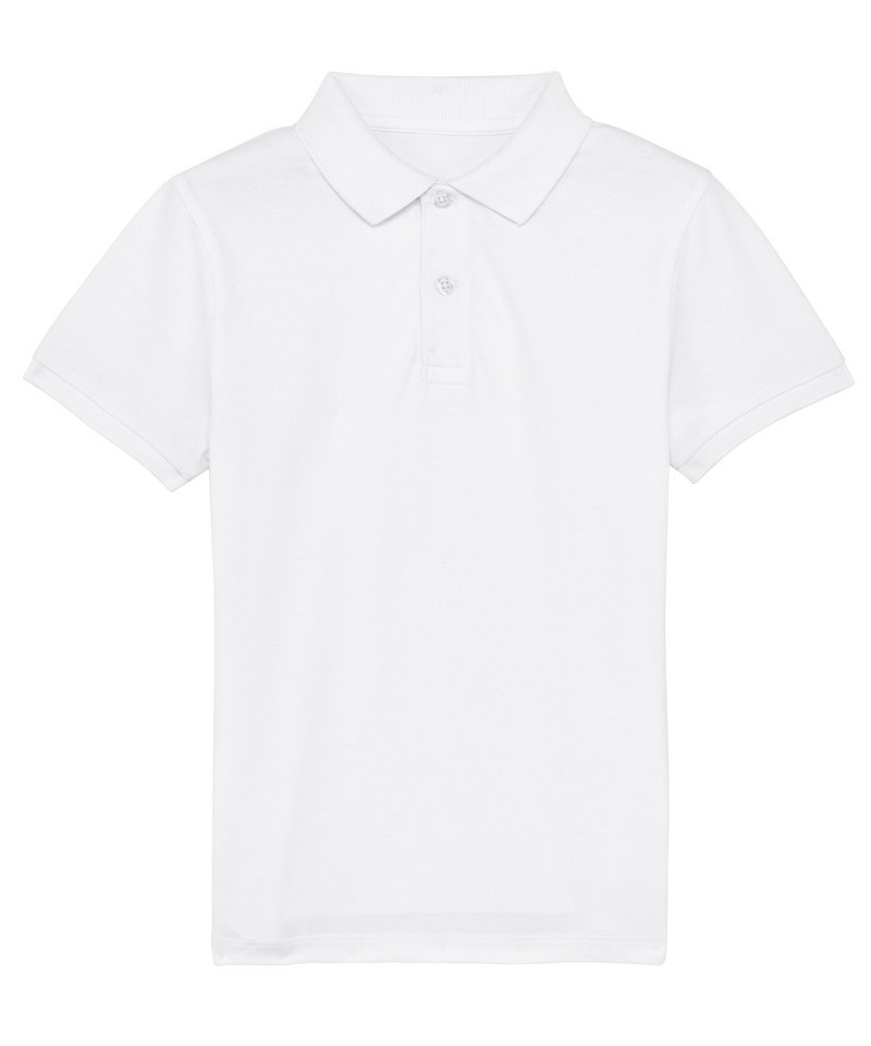 Mini Sprinter Kids Polo (Stpk908) in White by StanleyStella — Custom branded clothing by Print Press, featuring premium embroidery produced in our specialist print lab in the UK.