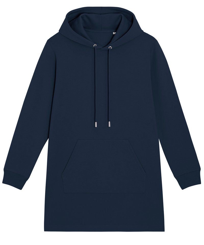 Stella Streeter Women's Hoodie Dress (Stdw143) in French Navy by StanleyStella — Custom branded clothing by Print Press, featuring premium embroidery produced in our specialist print lab in the UK.
