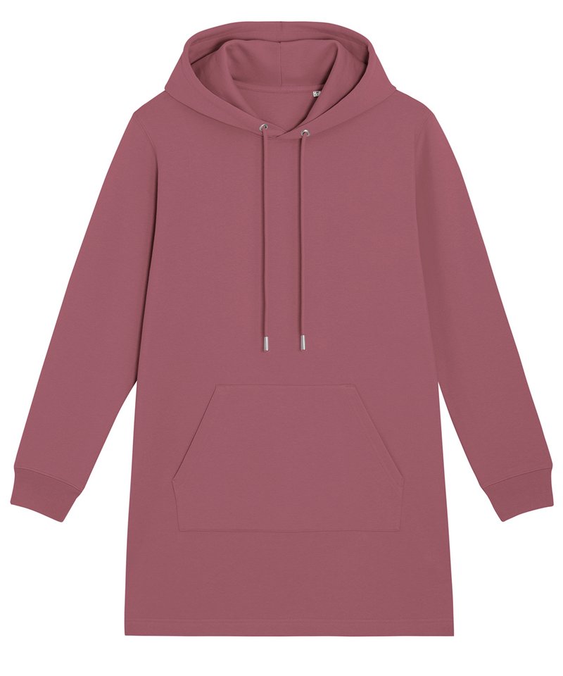 Stella Streeter Women's Hoodie Dress (Stdw143) in Hibiscus Rose by StanleyStella — Custom branded clothing by Print Press, featuring premium embroidery produced in our specialist print lab in the UK.