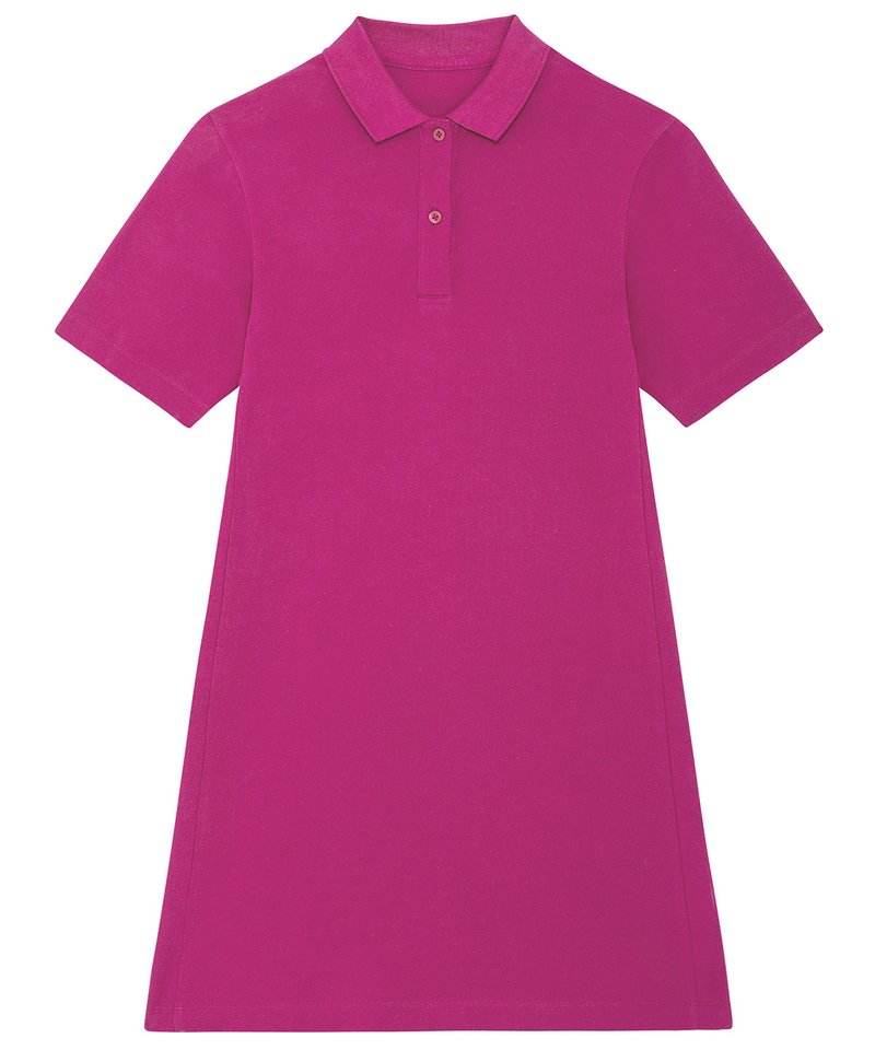 Stella Paiger Women's Pique Polo Dress (Stdw162) in Orchid Flower by StanleyStella — Custom branded clothing by Print Press, featuring premium embroidery produced in our specialist print lab in the UK.