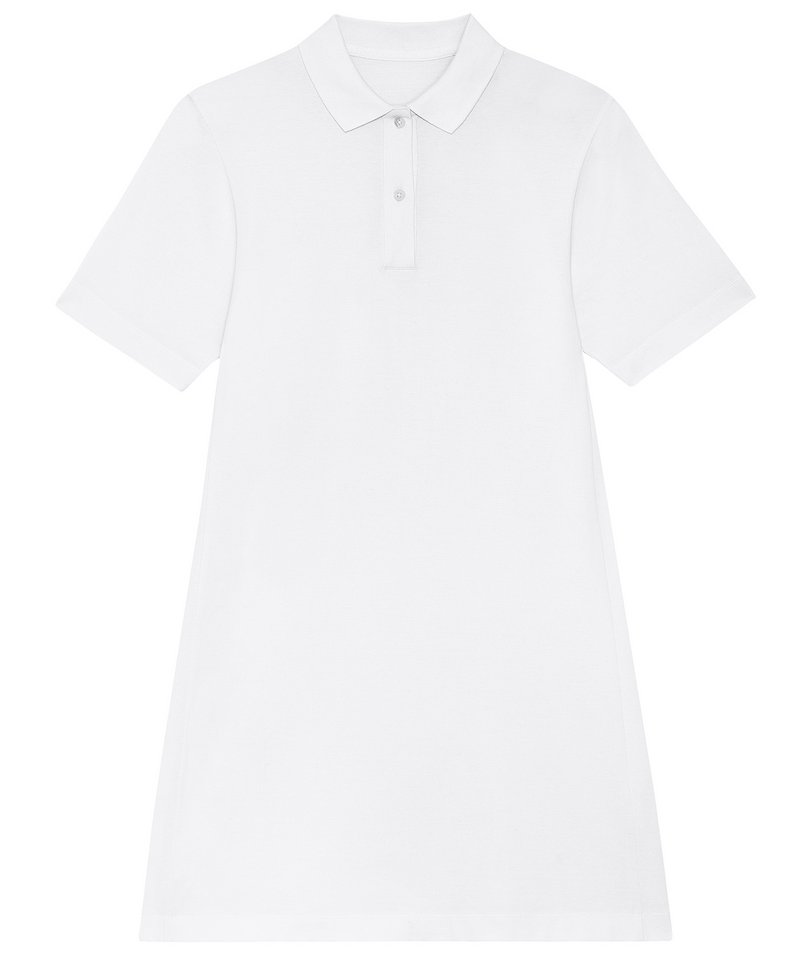 Stella Paiger Women's Pique Polo Dress (Stdw162) in White by StanleyStella — Custom branded clothing by Print Press, featuring premium embroidery produced in our specialist print lab in the UK.