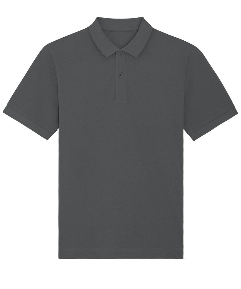 Prepster Unisex Short Sleeve Polo (Stpu331) - (2nd Colours) in Anthracite by StanleyStella — Custom branded clothing by Print Press, featuring premium embroidery produced in our specialist print lab in the UK.