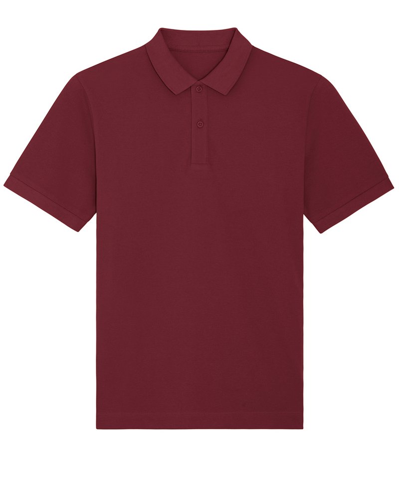 Prepster Unisex Short Sleeve Polo (Stpu331) - (2nd Colours) in Burgundy by StanleyStella — Custom branded clothing by Print Press, featuring premium embroidery produced in our specialist print lab in the UK.