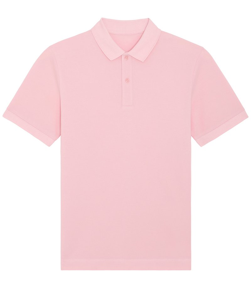 Prepster Unisex Short Sleeve Polo (Stpu331) - (2nd Colours) in Cotton Pink by StanleyStella — Custom branded clothing by Print Press, featuring premium embroidery produced in our specialist print lab in the UK.