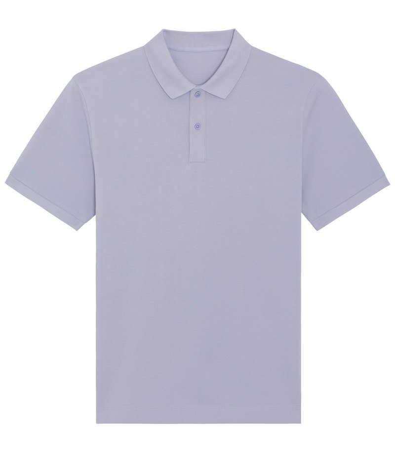Prepster Unisex Short Sleeve Polo (Stpu331) in Lavender by StanleyStella — Custom branded clothing by Print Press, featuring premium embroidery produced in our specialist print lab in the UK.