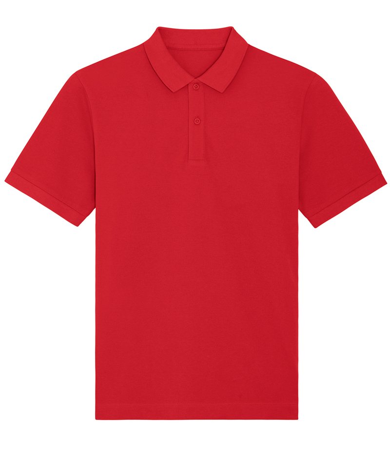 Prepster Unisex Short Sleeve Polo (Stpu331) in Red by StanleyStella — Custom branded clothing by Print Press, featuring premium embroidery produced in our specialist print lab in the UK.
