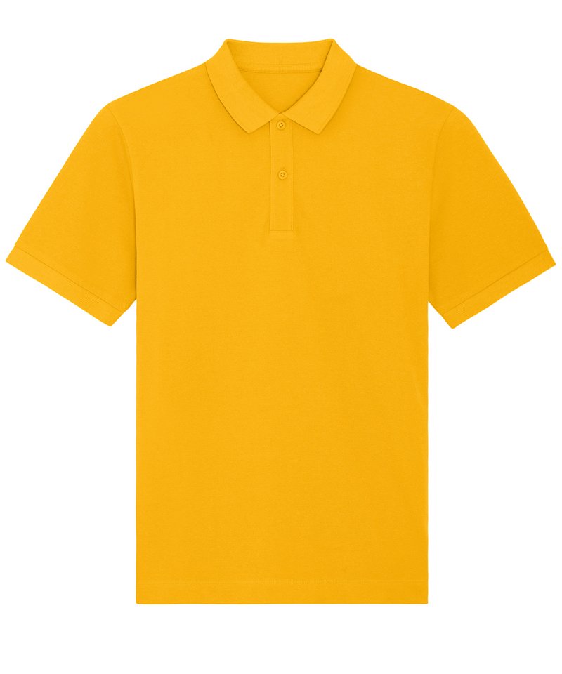 Prepster Unisex Short Sleeve Polo (Stpu331) in Spectra Yellow by StanleyStella — Custom branded clothing by Print Press, featuring premium embroidery produced in our specialist print lab in the UK.