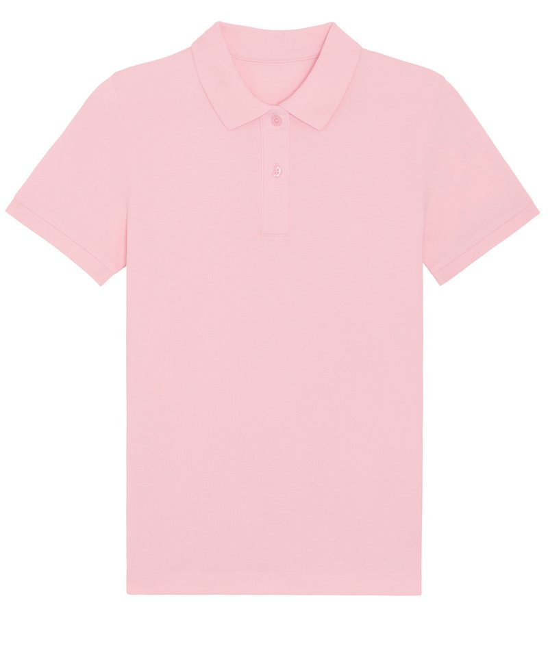 Stella Elliser Women's Fitted Pique Short Sleeve Polo (Stpw333) in Cotton Pink by StanleyStella — Custom branded clothing by Print Press, featuring premium embroidery produced in our specialist print lab in the UK.