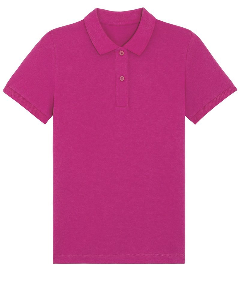 Stella Elliser Women's Fitted Pique Short Sleeve Polo (Stpw333) in Orchid Flower by StanleyStella — Custom branded clothing by Print Press, featuring premium embroidery produced in our specialist print lab in the UK.