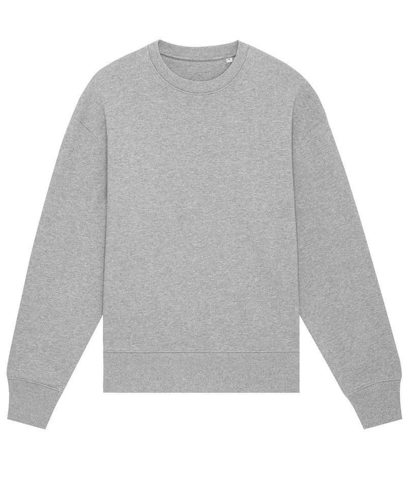 Radder Heavy Unisex Crewneck Sweatshirt (Stsu866) in Heather Grey by StanleyStella — Custom branded clothing by Print Press, featuring premium embroidery produced in our specialist print lab in the UK.