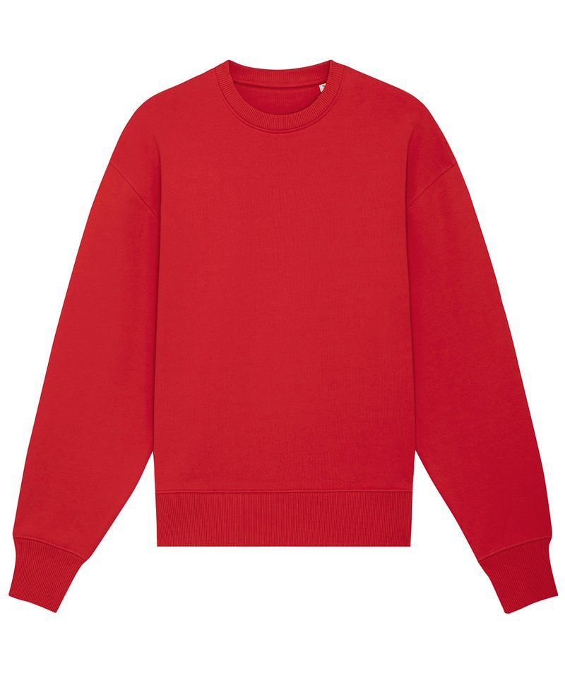 Radder Heavy Unisex Crewneck Sweatshirt (Stsu866) in Red by StanleyStella — Custom branded clothing by Print Press, featuring premium embroidery produced in our specialist print lab in the UK.