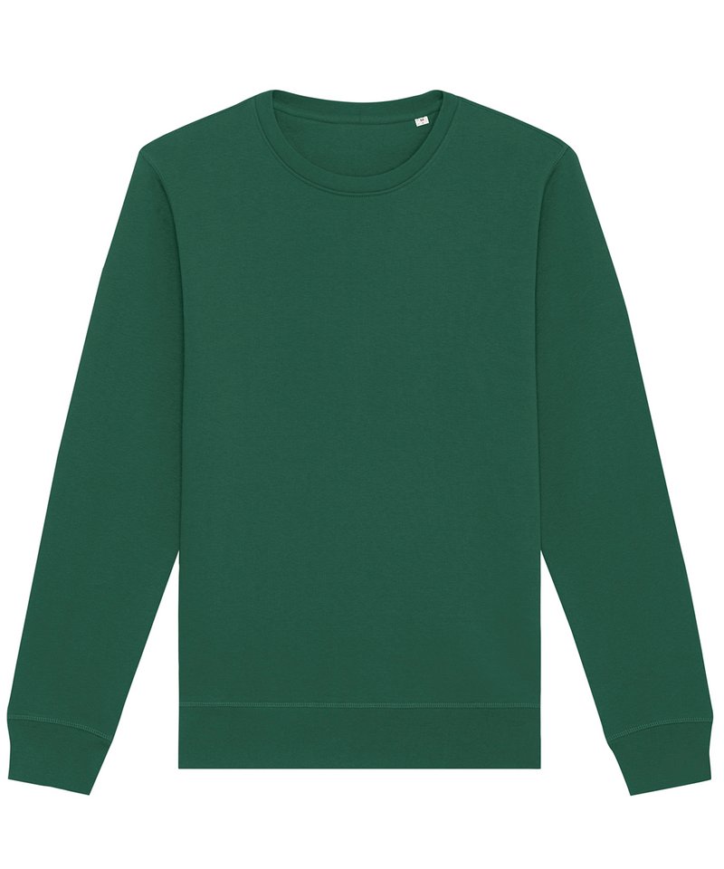 Roller Unisex Crewneck Sweatshirt (Stsu868) - (2nd Colours) in Bottle Green by StanleyStella — Custom branded clothing by Print Press, featuring premium embroidery produced in our specialist print lab in the UK.