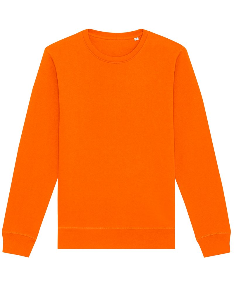 Roller Unisex Crewneck Sweatshirt (Stsu868) - (2nd Colours) in Bright Orange by StanleyStella — Custom branded clothing by Print Press, featuring premium embroidery produced in our specialist print lab in the UK.