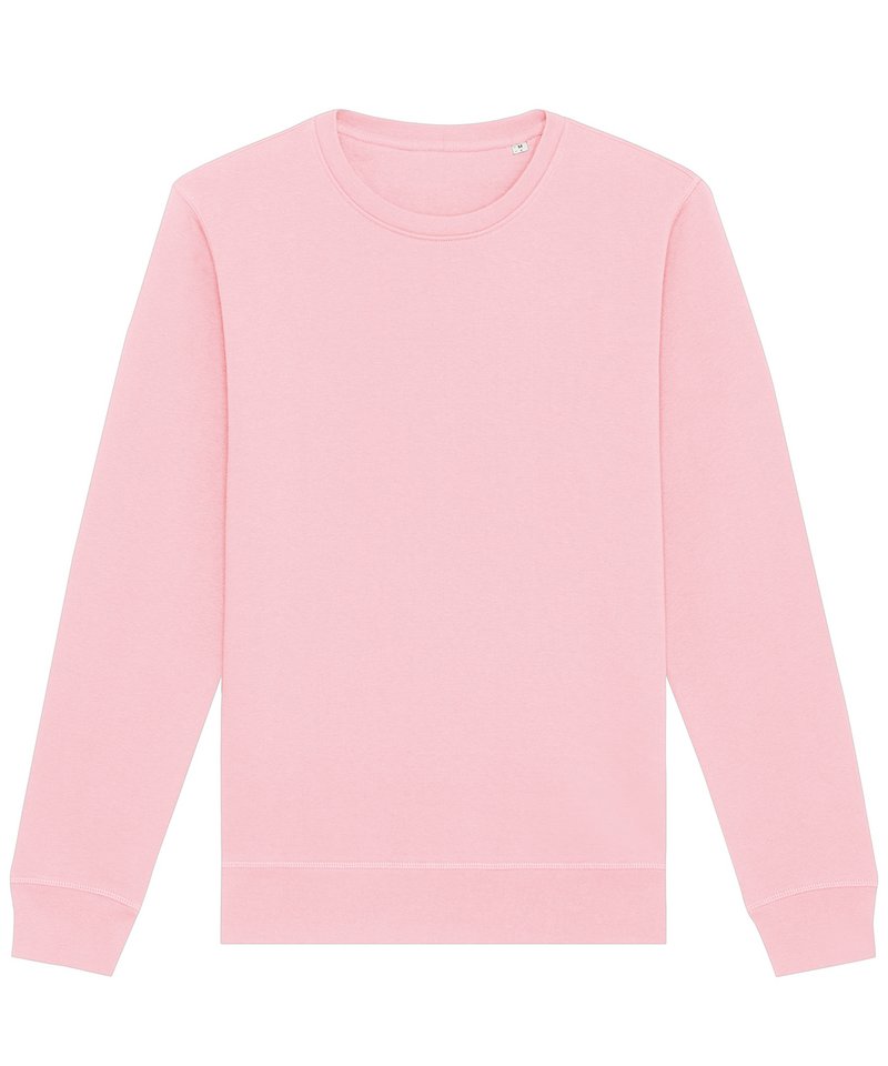 Roller Unisex Crewneck Sweatshirt (Stsu868) - (2nd Colours) in Cotton Pink by StanleyStella — Custom branded clothing by Print Press, featuring premium embroidery produced in our specialist print lab in the UK.