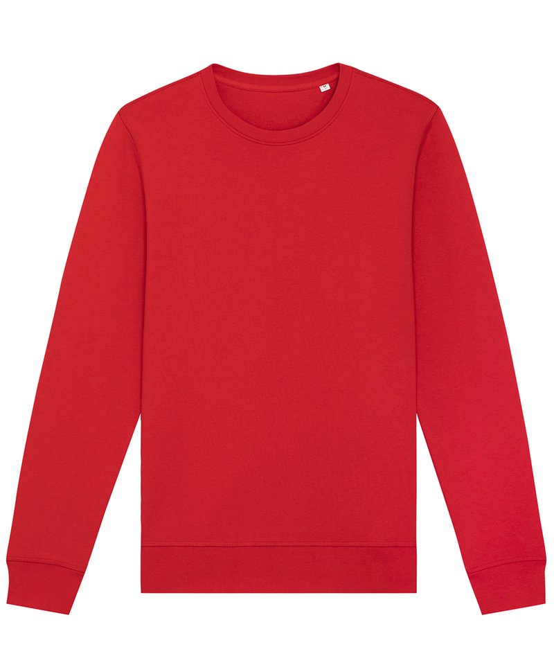 Roller Unisex Crewneck Sweatshirt (Stsu868) in Red by StanleyStella — Custom branded clothing by Print Press, featuring premium embroidery produced in our specialist print lab in the UK.