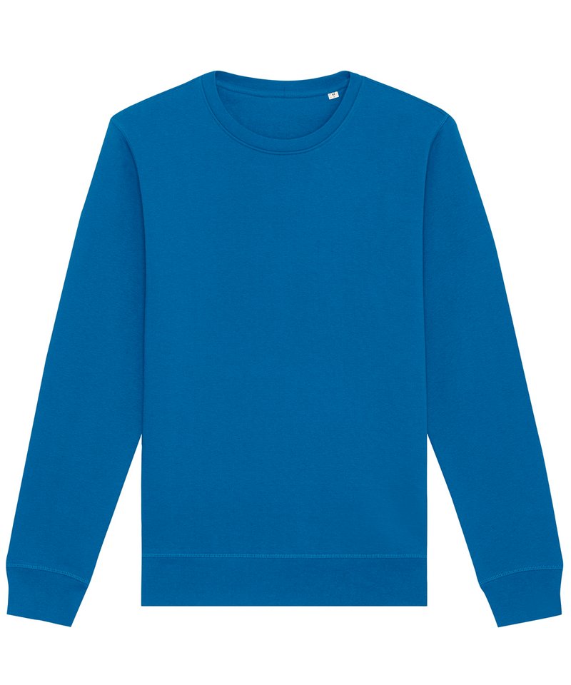 Roller Unisex Crewneck Sweatshirt (Stsu868) in Royal Blue by StanleyStella — Custom branded clothing by Print Press, featuring premium embroidery produced in our specialist print lab in the UK.