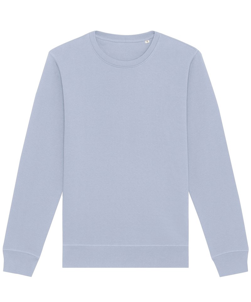 Roller Unisex Crewneck Sweatshirt (Stsu868) in Serene Blue by StanleyStella — Custom branded clothing by Print Press, featuring premium embroidery produced in our specialist print lab in the UK.