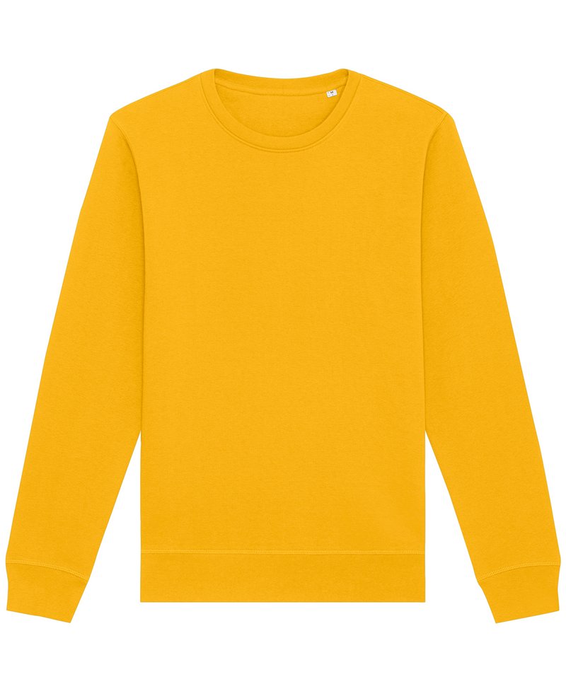 Roller Unisex Crewneck Sweatshirt (Stsu868) in Spectra Yellow by StanleyStella — Custom branded clothing by Print Press, featuring premium embroidery produced in our specialist print lab in the UK.