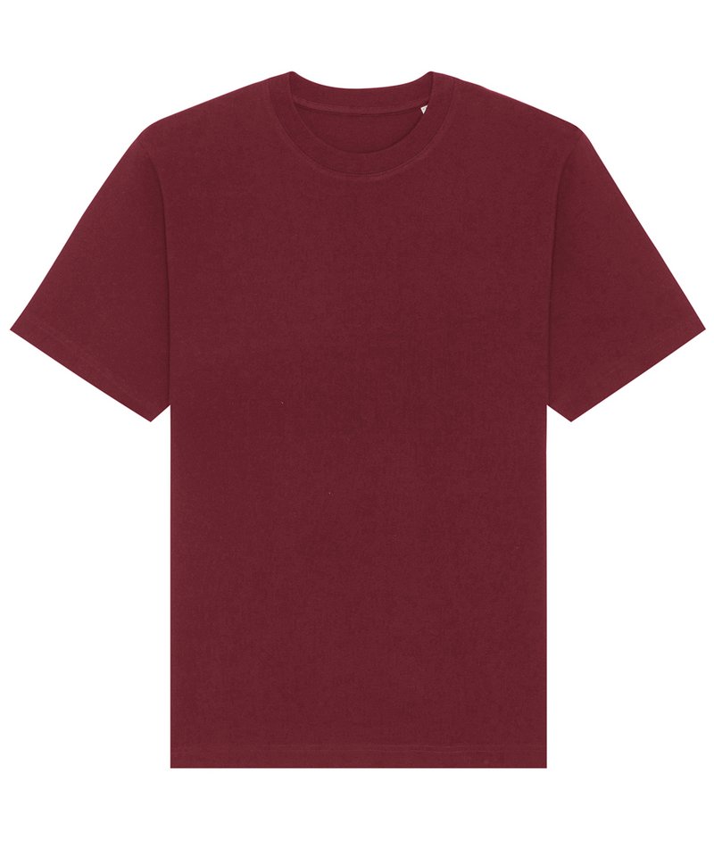 Freestyler Relaxed Heavy T-Shirt (Sttu788) in Burgundy by StanleyStella — Custom branded clothing by Print Press, featuring premium embroidery produced in our specialist print lab in the UK.