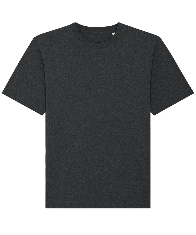 Freestyler Relaxed Heavy T-Shirt (Sttu788) in Dark Heather Grey by StanleyStella — Custom branded clothing by Print Press, featuring premium embroidery produced in our specialist print lab in the UK.