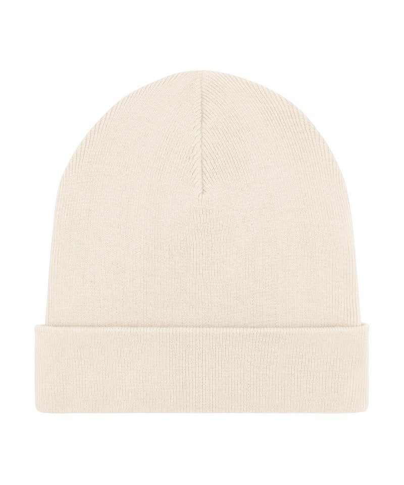 Rib Beanie In Unisex Fit (Stau772) in One size Natural by StanleyStella — Custom branded clothing by Print Press, featuring premium embroidery produced in our specialist print lab in the UK.