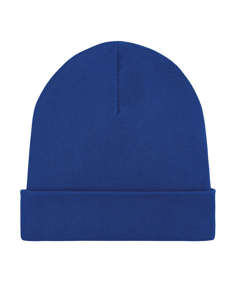 Rib Beanie In Unisex Fit (Stau772) in One size Worker Blue by StanleyStella — Custom branded clothing by Print Press, featuring premium embroidery produced in our specialist print lab in the UK.