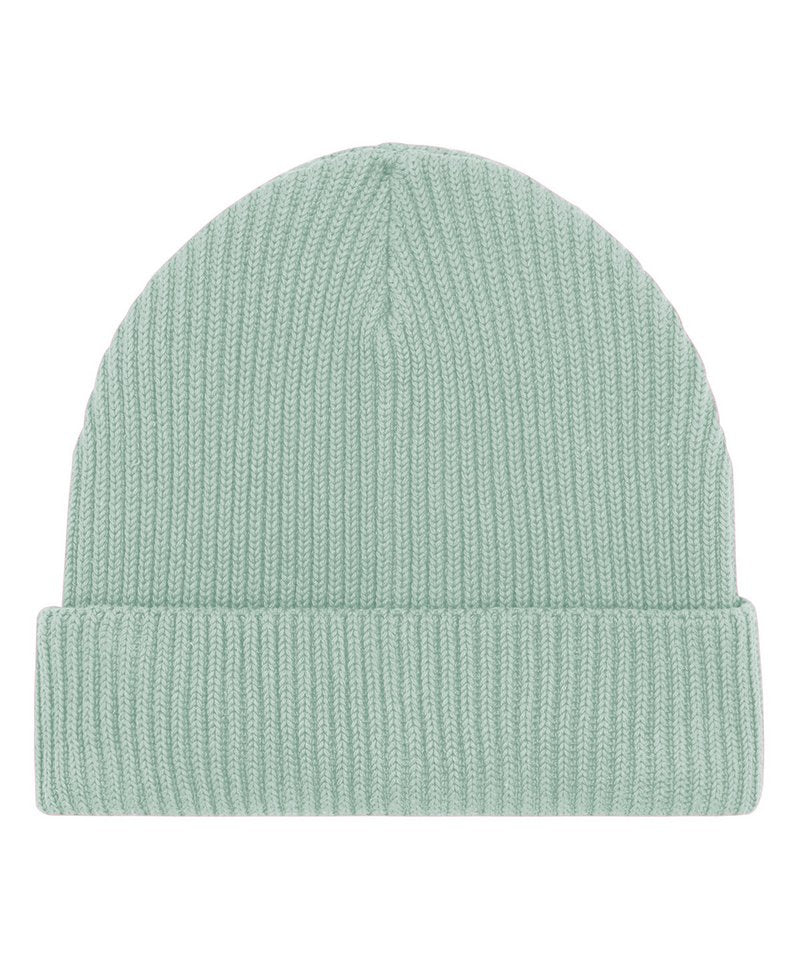 Fisherman Beanie In Unisex Fit (Stau771) in One size Aloe by StanleyStella — Custom branded clothing by Print Press, featuring premium embroidery produced in our specialist print lab in the UK.