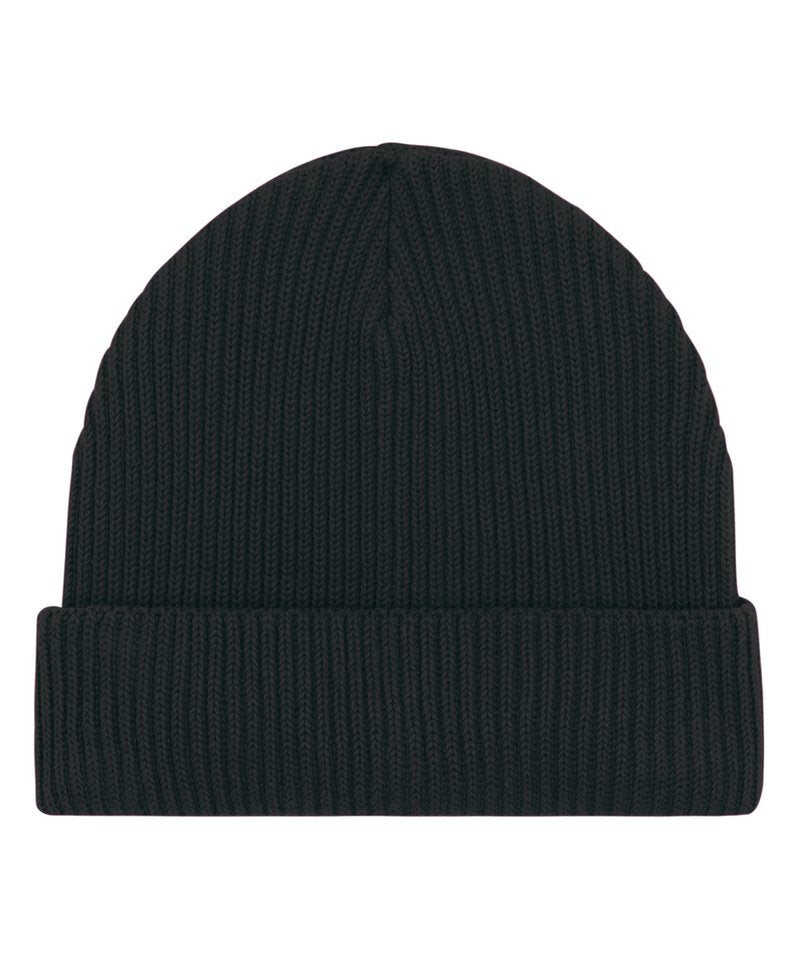 Fisherman Beanie In Unisex Fit (Stau771) in One size Black by StanleyStella — Custom branded clothing by Print Press, featuring premium embroidery produced in our specialist print lab in the UK.