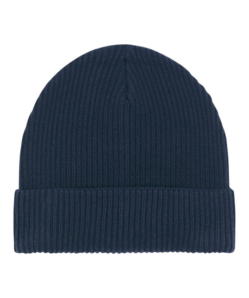 Fisherman Beanie In Unisex Fit (Stau771) in One size French Navy by StanleyStella — Custom branded clothing by Print Press, featuring premium embroidery produced in our specialist print lab in the UK.