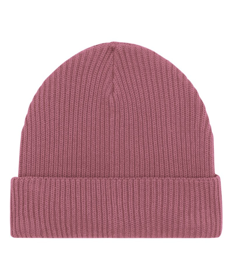 Fisherman Beanie In Unisex Fit (Stau771) in One size Hibiscus Rose by StanleyStella — Custom branded clothing by Print Press, featuring premium embroidery produced in our specialist print lab in the UK.