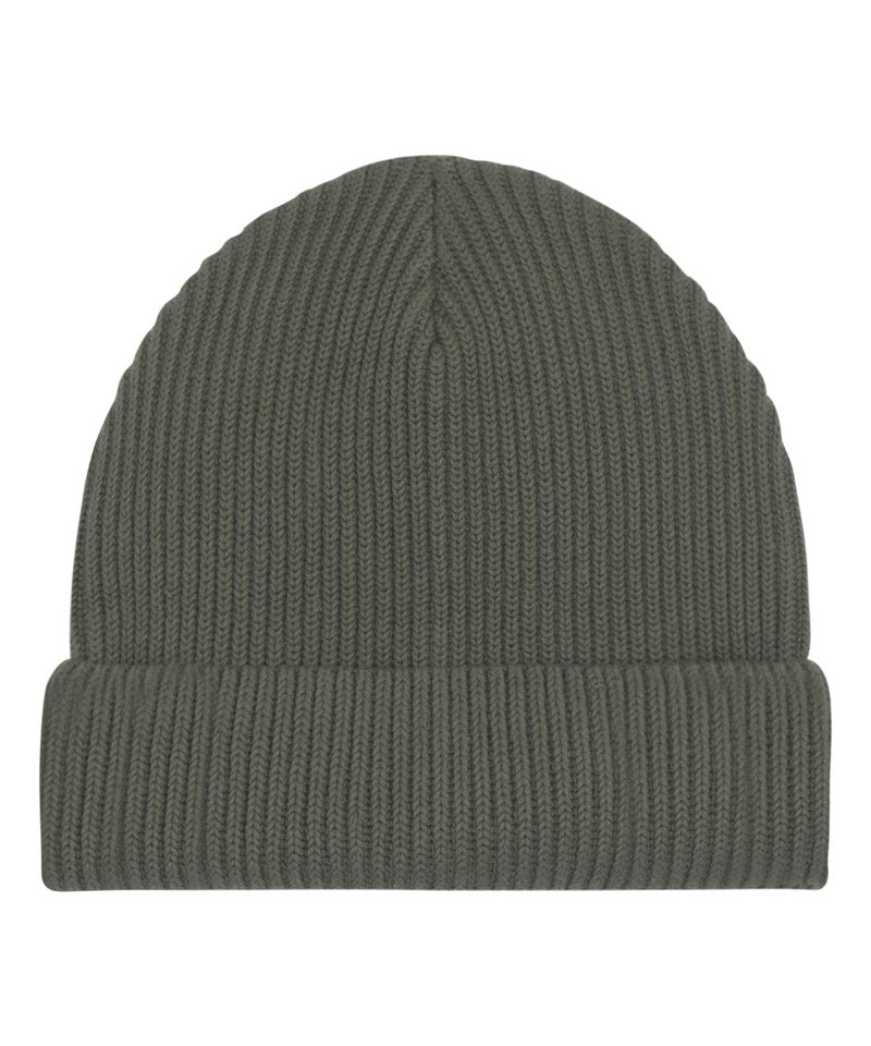 Fisherman Beanie In Unisex Fit (Stau771) in One size Khaki by StanleyStella — Custom branded clothing by Print Press, featuring premium embroidery produced in our specialist print lab in the UK.
