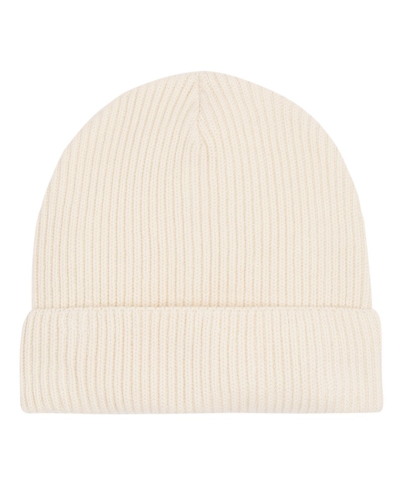 Fisherman Beanie In Unisex Fit (Stau771) in One size Natural by StanleyStella — Custom branded clothing by Print Press, featuring premium embroidery produced in our specialist print lab in the UK.