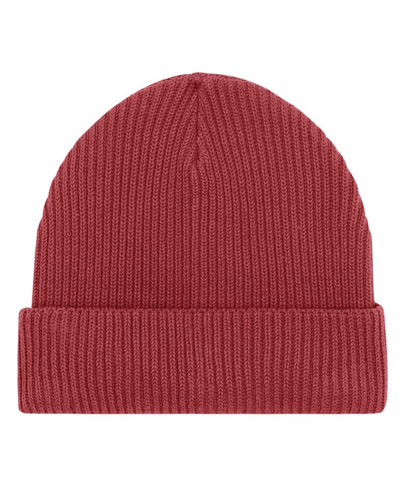 Fisherman Beanie In Unisex Fit (Stau771) in One size Red Earth by StanleyStella — Custom branded clothing by Print Press, featuring premium embroidery produced in our specialist print lab in the UK.