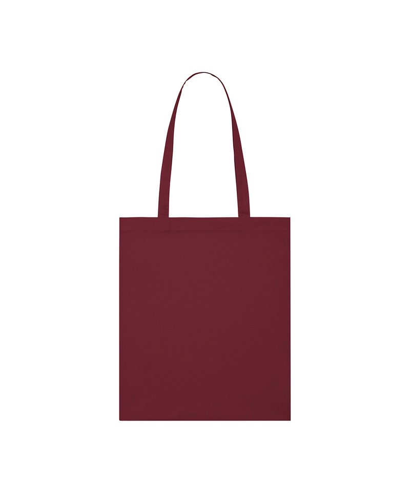 Light Tote Bag (Stau773) in One size Burgundy by StanleyStella — Custom branded clothing by Print Press, featuring premium embroidery produced in our specialist print lab in the UK.