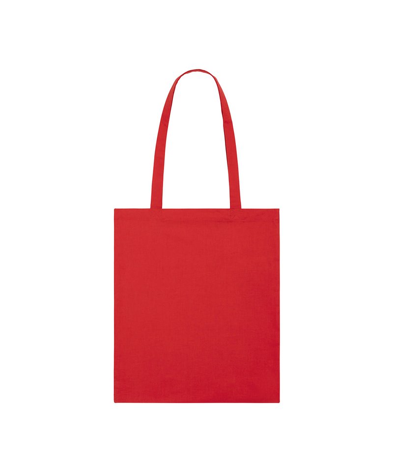 Light Tote Bag (Stau773) in One size Red by StanleyStella — Custom branded clothing by Print Press, featuring premium embroidery produced in our specialist print lab in the UK.