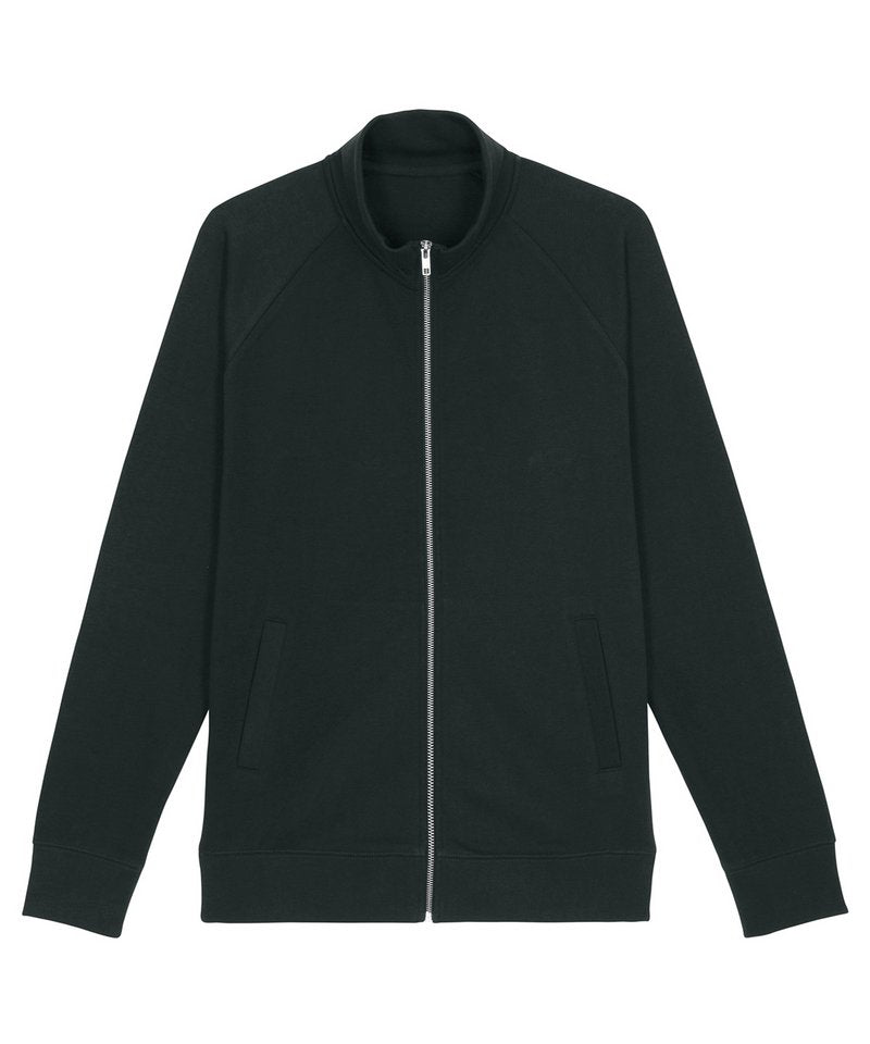 Stanley Trailer Men's Brushed Zip-Through Sweatshirt (Stsm612) in Black by StanleyStella — Custom branded clothing by Print Press, featuring premium embroidery produced in our specialist print lab in the UK.