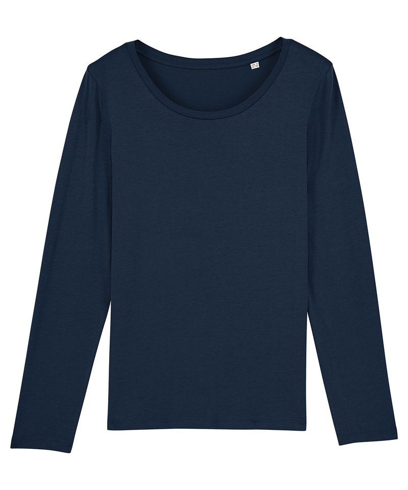Stella Singer Women's Long Sleeve T-Shirt (Sttw021) in French Navy by StanleyStella — Custom branded clothing by Print Press, featuring premium embroidery produced in our specialist print lab in the UK.
