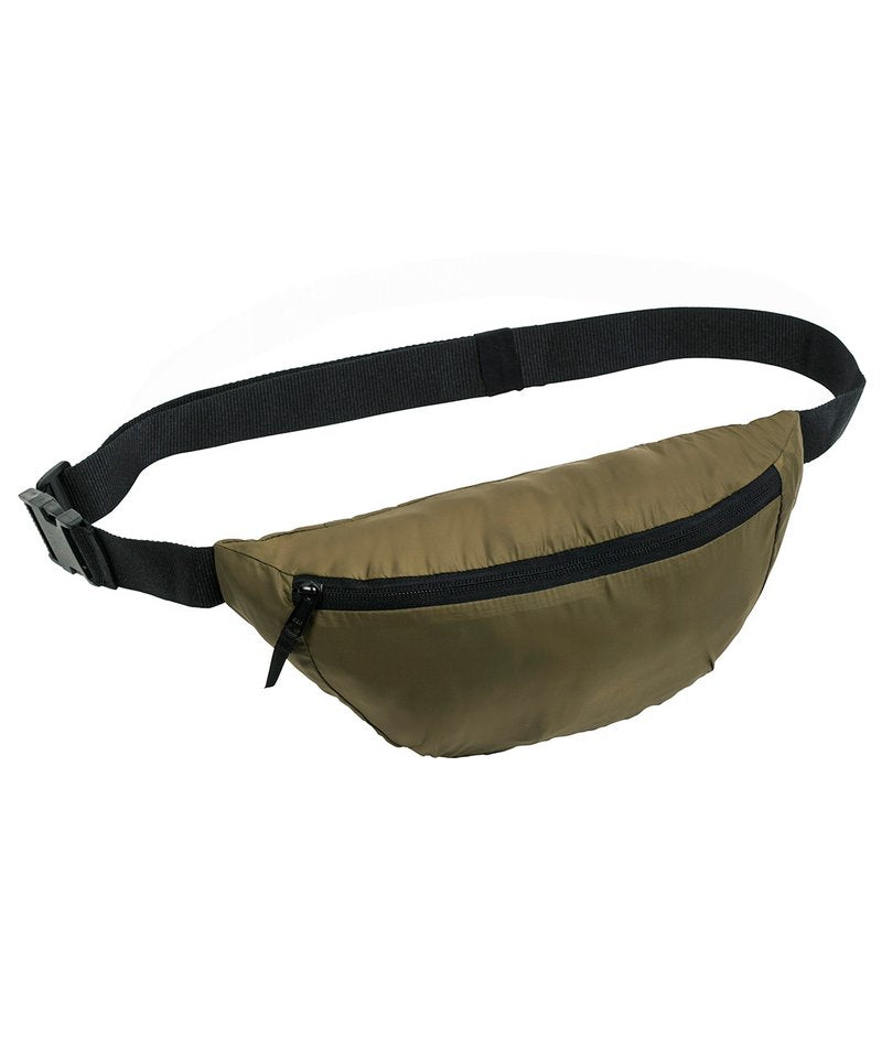Lightweight Hip Bag With 100% Recycled Fabric (Stau890) in One size British Khaki by StanleyStella — Custom branded clothing by Print Press, featuring premium embroidery produced in our specialist print lab in the UK.