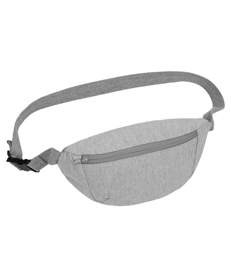 Hip Bag With Canvas Fabric (Stau891) in One size Heather Grey by StanleyStella — Custom branded clothing by Print Press, featuring premium embroidery produced in our specialist print lab in the UK.