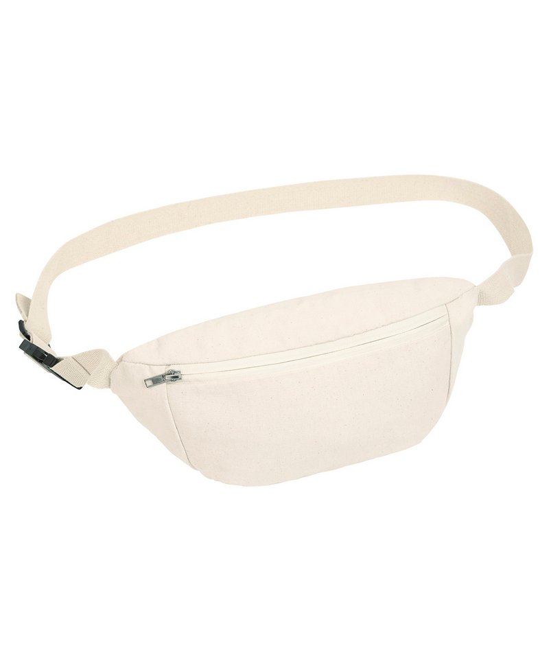 Hip Bag With Canvas Fabric (Stau891) in One size Natural by StanleyStella — Custom branded clothing by Print Press, featuring premium embroidery produced in our specialist print lab in the UK.
