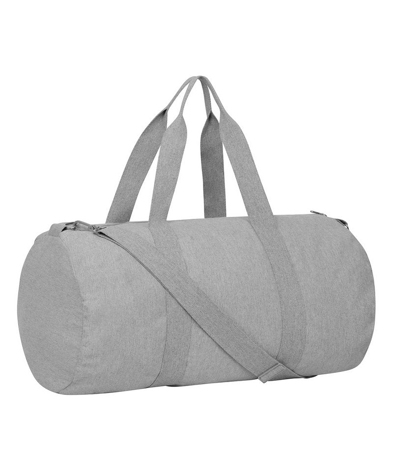 Duffle Bag With Canvas Fabric (Stau892) in One size Heather Grey by StanleyStella — Custom branded clothing by Print Press, featuring premium embroidery produced in our specialist print lab in the UK.