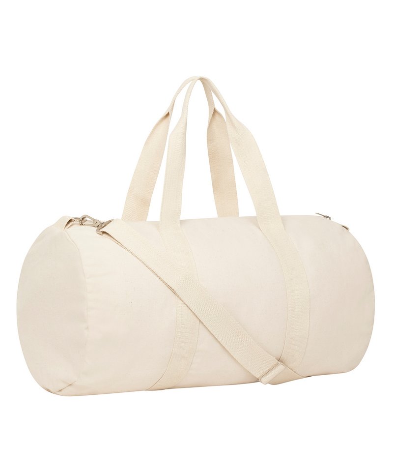 Duffle Bag With Canvas Fabric (Stau892) in One size Natural by StanleyStella — Custom branded clothing by Print Press, featuring premium embroidery produced in our specialist print lab in the UK.