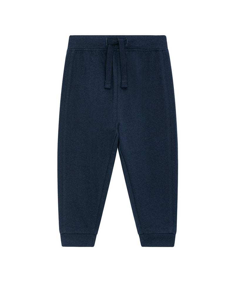 Baby Shaker Terry Jog Pants (Stbb921) in French Navy by StanleyStella — Custom branded clothing by Print Press, featuring premium embroidery produced in our specialist print lab in the UK.