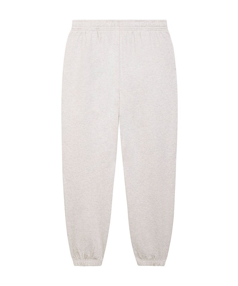 Decker Wave Terry Relaxed Fit Jogger Pants (Stbu588) in Cream Heather Grey by StanleyStella — Custom branded clothing by Print Press, featuring premium embroidery produced in our specialist print lab in the UK.