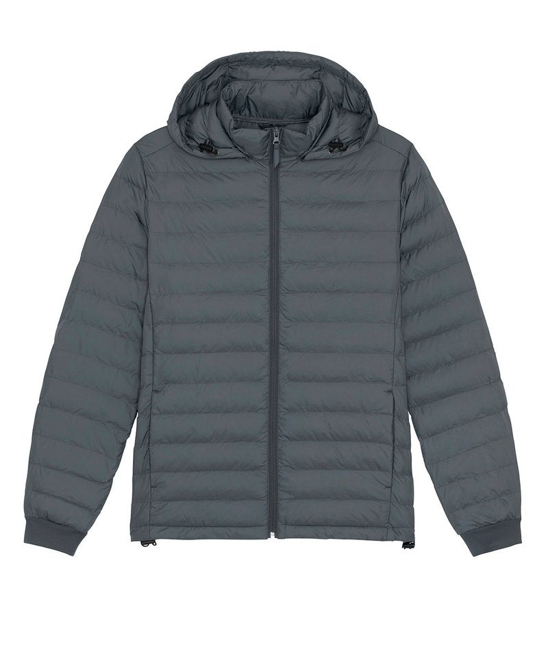 Stanley Voyager Jacket With Removable Hood (Stjm837) in Deep Metal by StanleyStella — Custom branded clothing by Print Press, featuring premium embroidery produced in our specialist print lab in the UK.