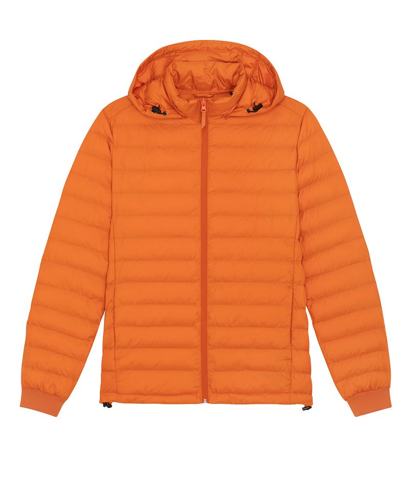 Stanley Voyager Jacket With Removable Hood (Stjm837) in Flame Orange by StanleyStella — Custom branded clothing by Print Press, featuring premium embroidery produced in our specialist print lab in the UK.